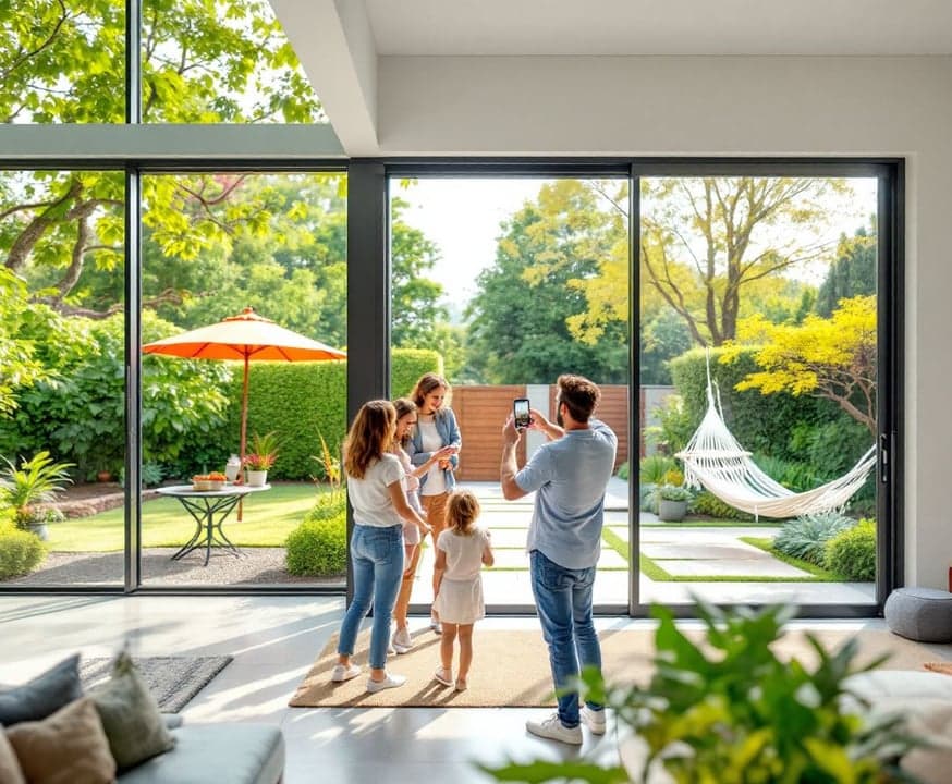 Connexion client et projection dans le bien immobilier