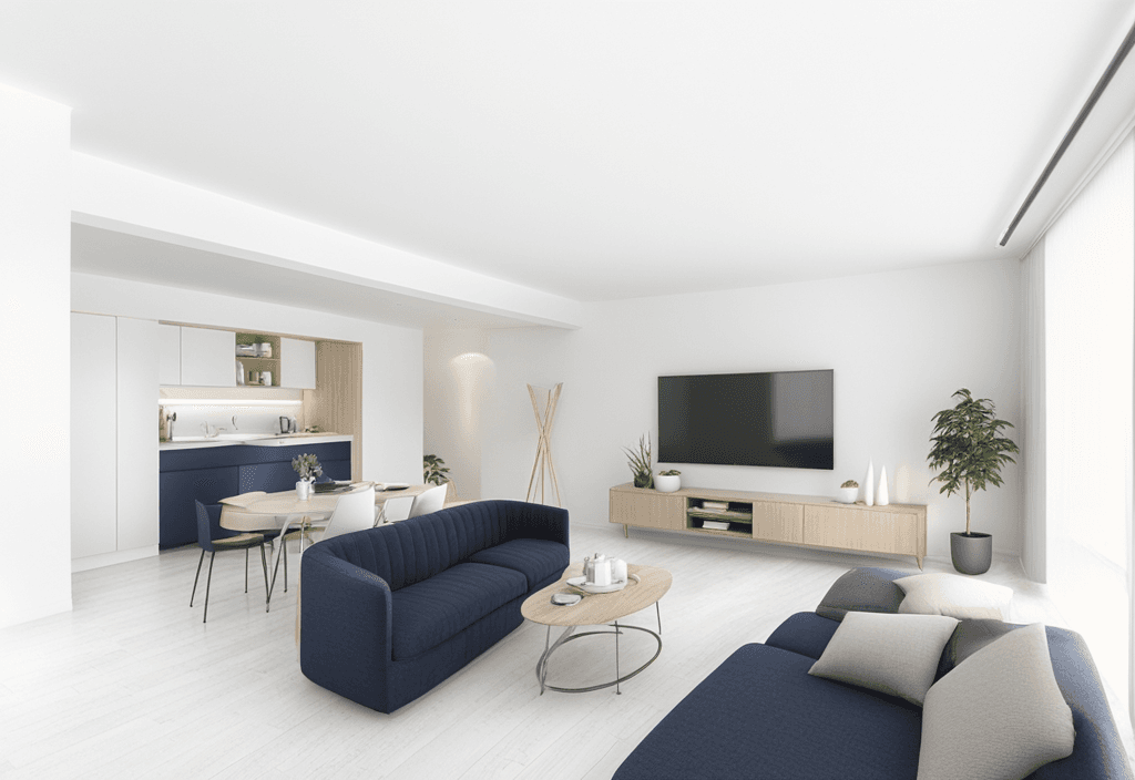 Home staging virtuel realise par l'IA d'InterieurAI