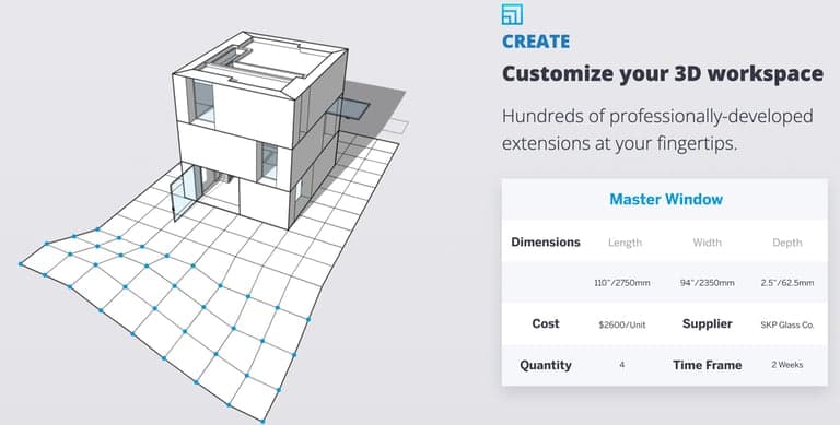 SketchUp logiciel amenagement exterieur
