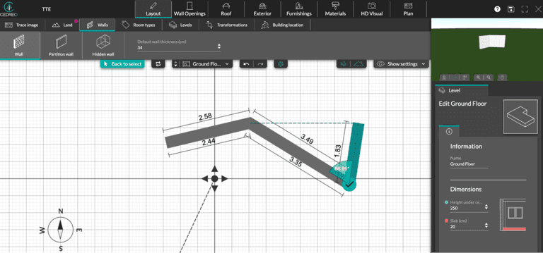 Cedreo logiciel decoration interieur