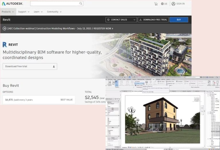 Revit logiciel decoration interieur