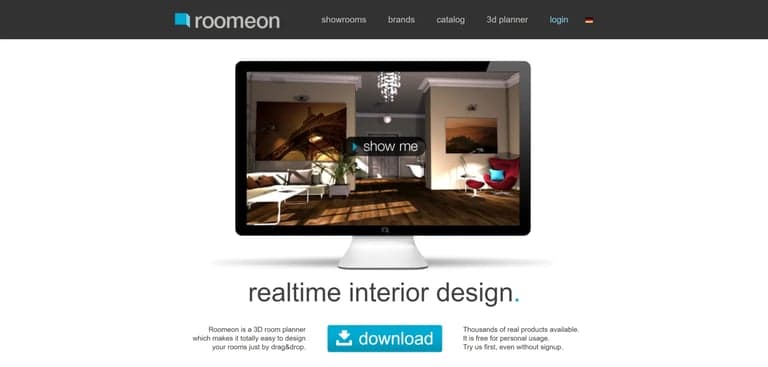 Roomeon logiciel decoration interieur