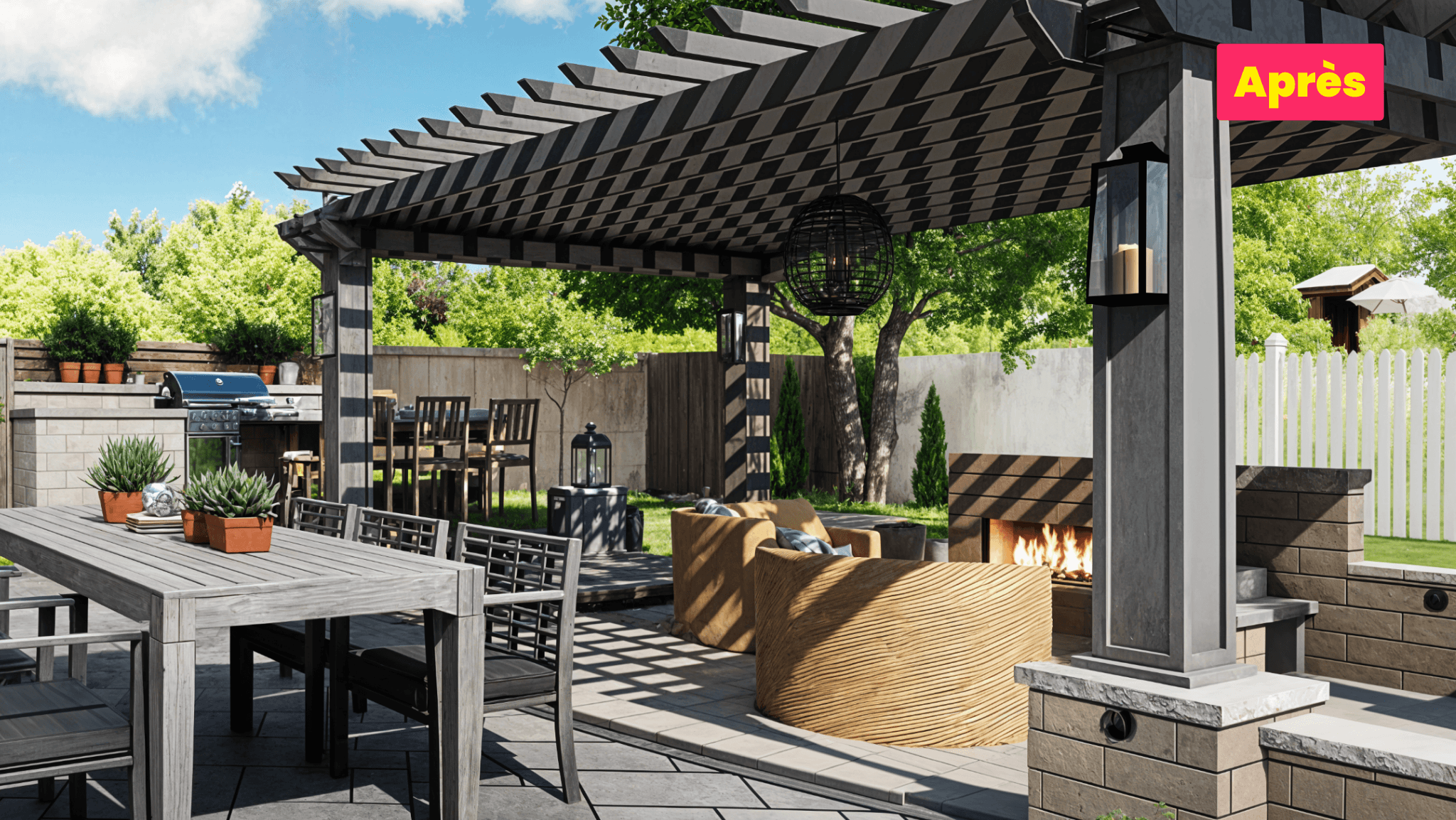 Rendu réaliste après traitement IA