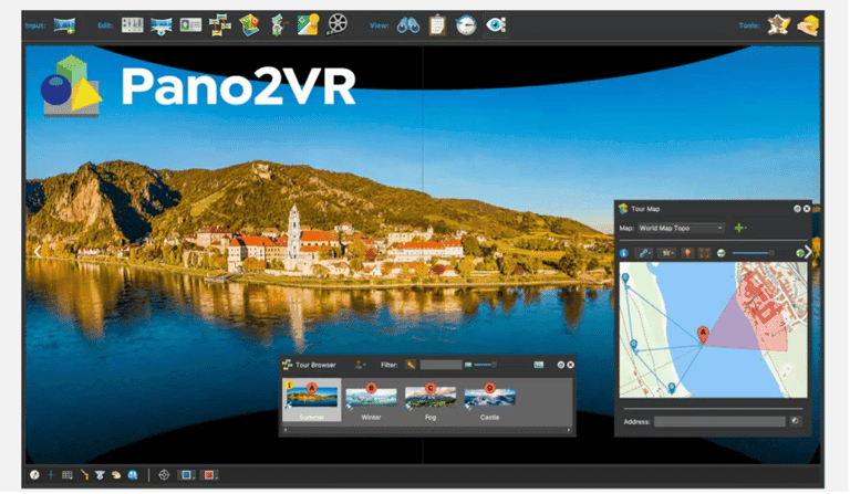 Pano2VR logiciel visite virtuelle