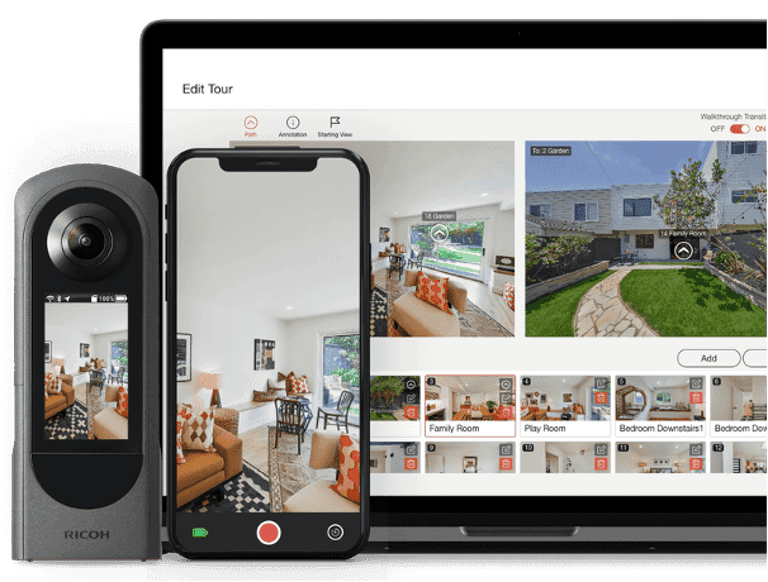 RICOH360 Tours logiciel visite virtuelle