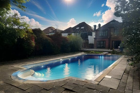 Photo ciel bleu après retouche IA