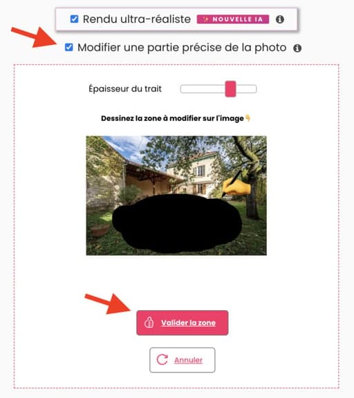Colorier la zone piscine