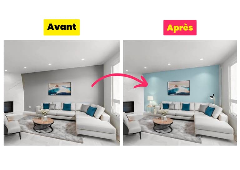 Logiciel pour Changer la Couleur des Murs par IA en Ligne — InterieurAI