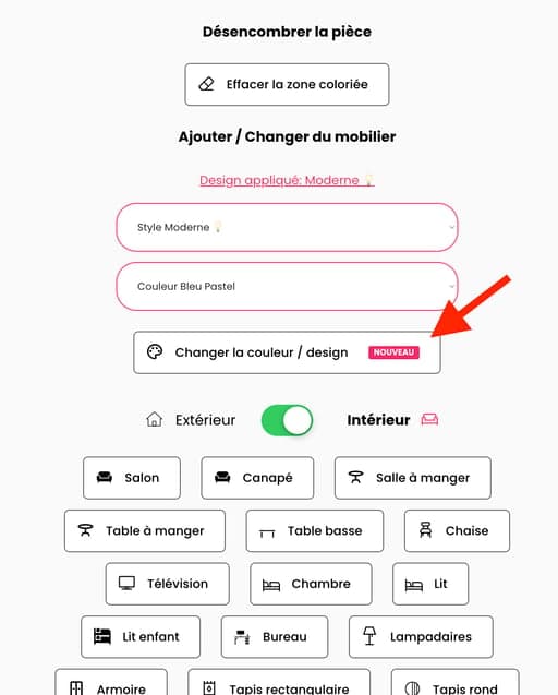 Choisir la couleur de peinture