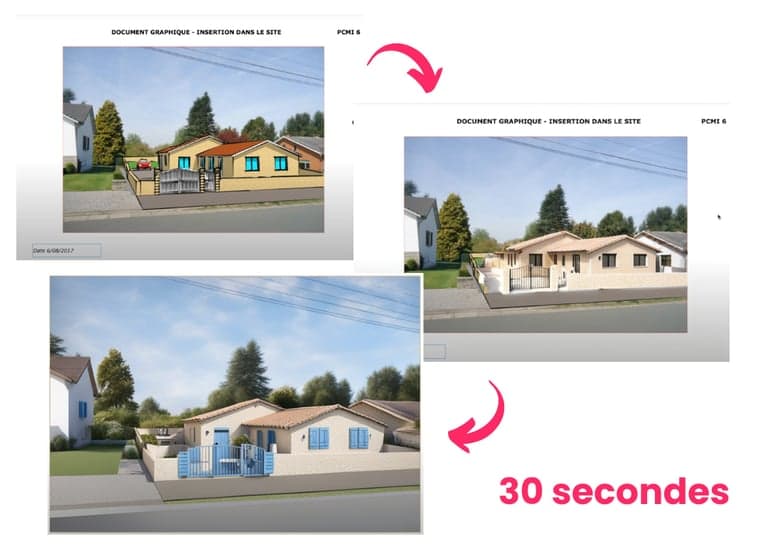 Insertion graphique DP6 par IA — exemple de rendu