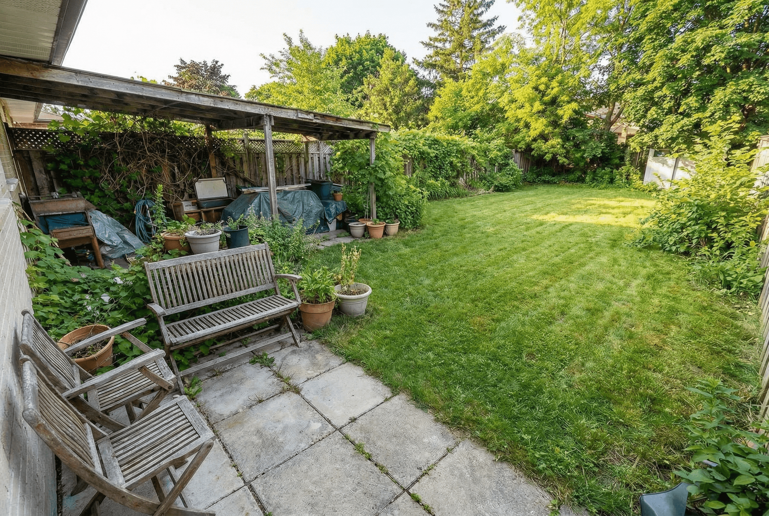 Désencombrement extérieur, après