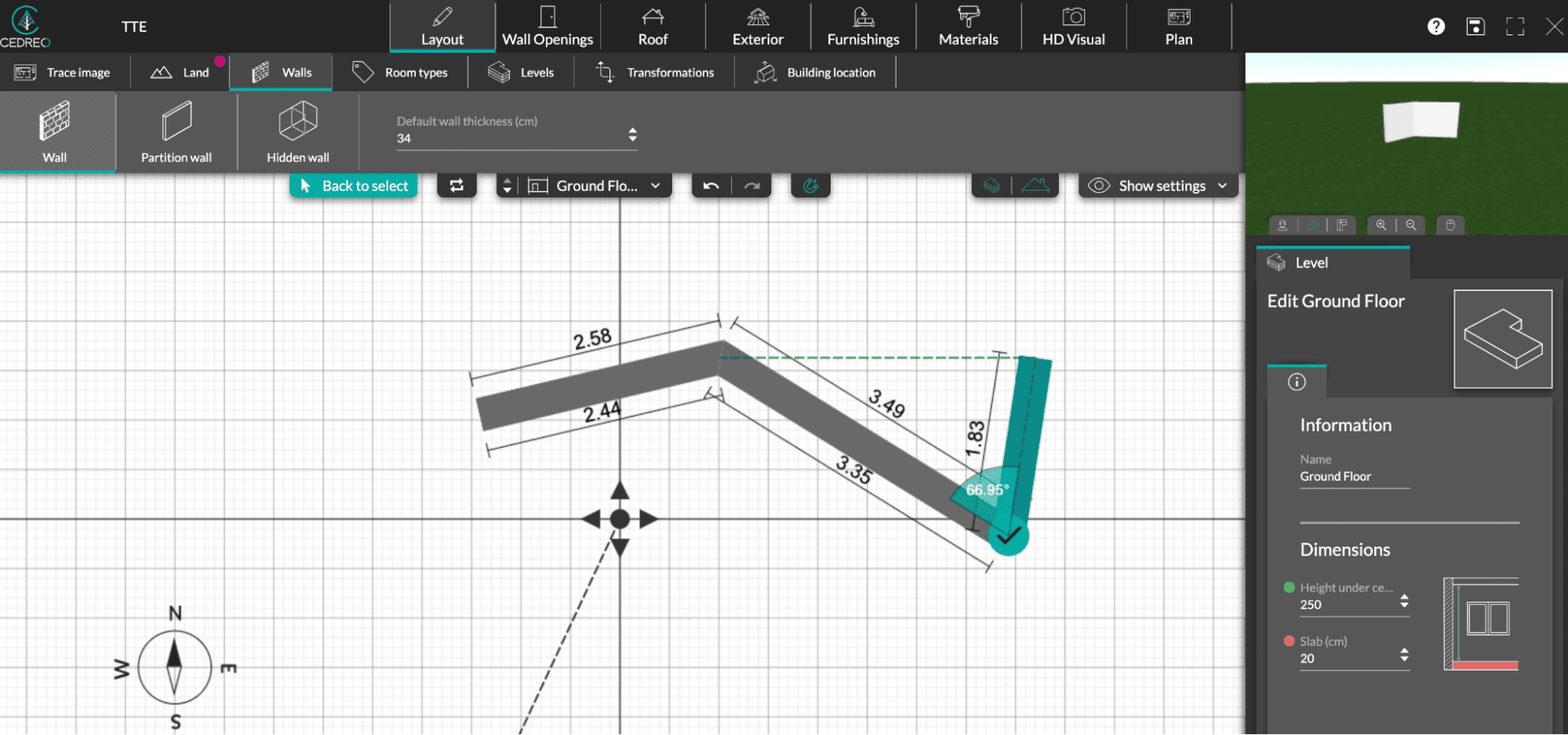 7) Cedreo home staging virtuel