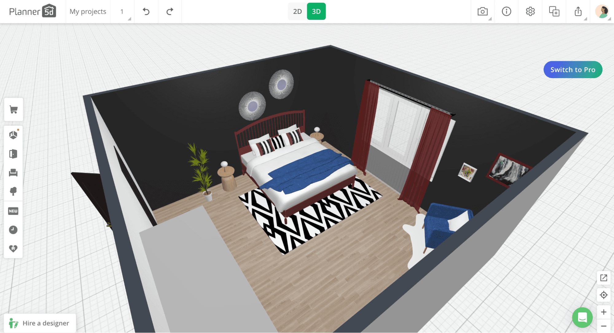 5) Planner 5D home staging virtuel