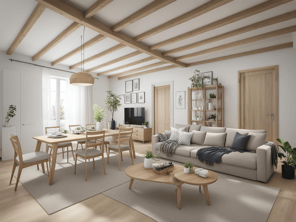 Rénovation d'un salon par IA