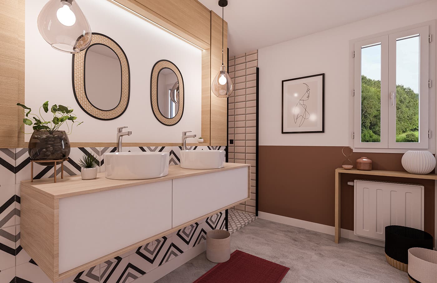 Rénovation d'une salle de bain par agence