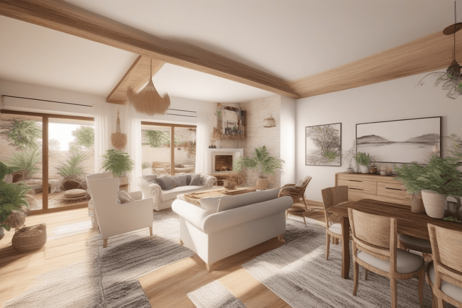 Décoration IA style zen